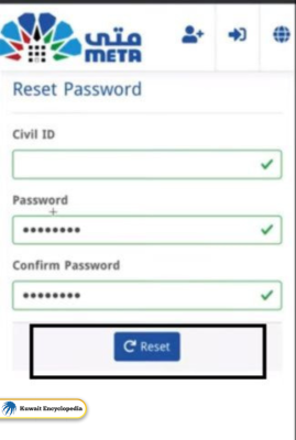Meta Kuwait Forgot Password Solution