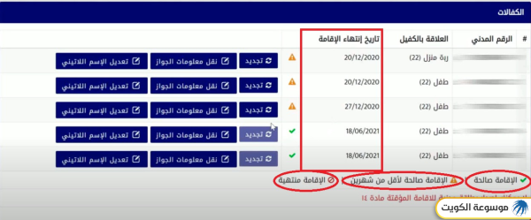 خطوات الاستعلام عن صلاحية وتاريخ انتهاء الإقامة