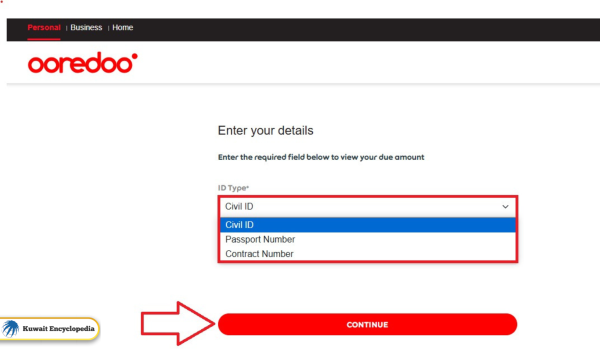 Ooredoo Quick Pay Kuwait for Terminated Lines